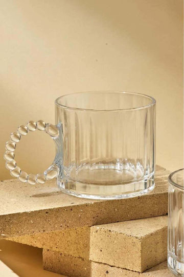 SteweHome Κούπα Γυάλινη Καφέ 325ml 2τμχ