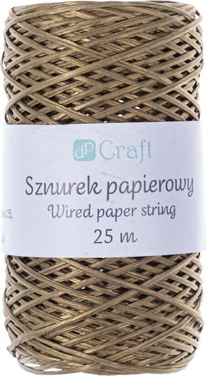 Gold Paper String Wire 25m