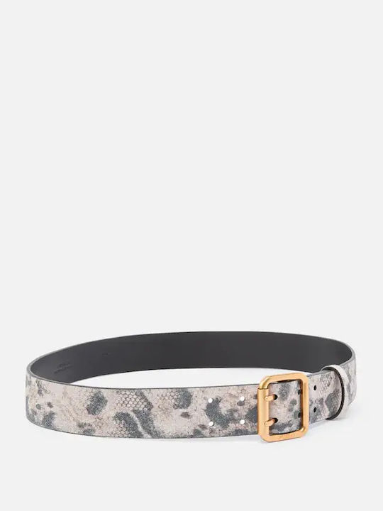 Wide Leather Women's Belt Purple