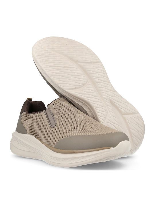 Ανατομικά Πάνινα Ανδρικά Slip-On Μπεζ