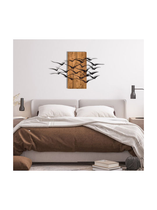 Freebox Mixed Art Μαύρο από Ξύλο 86x3x58cm