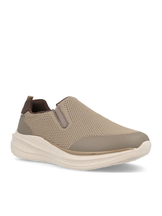 Ανατομικά Πάνινα Ανδρικά Slip-On Μπεζ