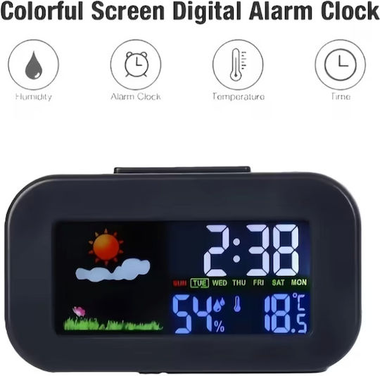 Smart Clock Дигитален Термометър за Използване в Закрито Помещение