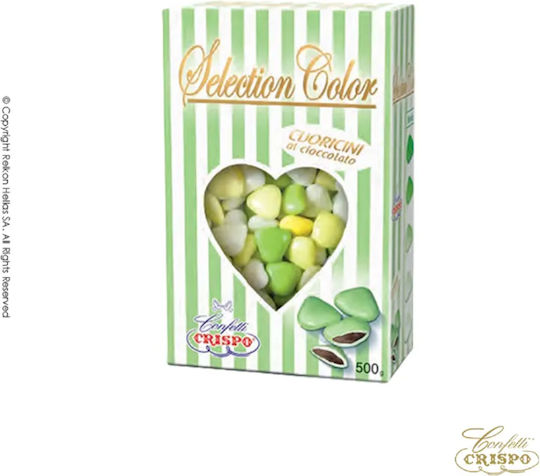 Confetti Crispo Confetti Selection in Herzform mit Schokoladengeschmack Braun 500gr