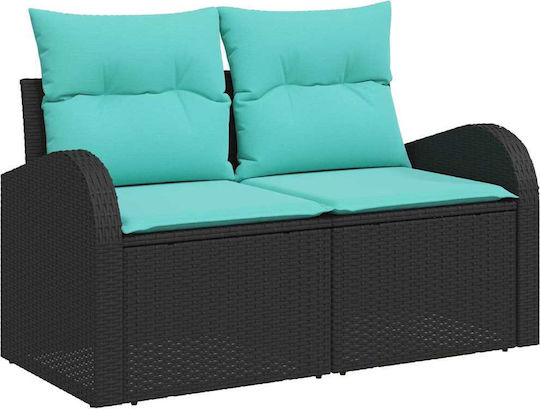 Set Cameră De Zi Pentru Exterior Din Material Sintetic 5 Piese Turcoaz Cu Perne