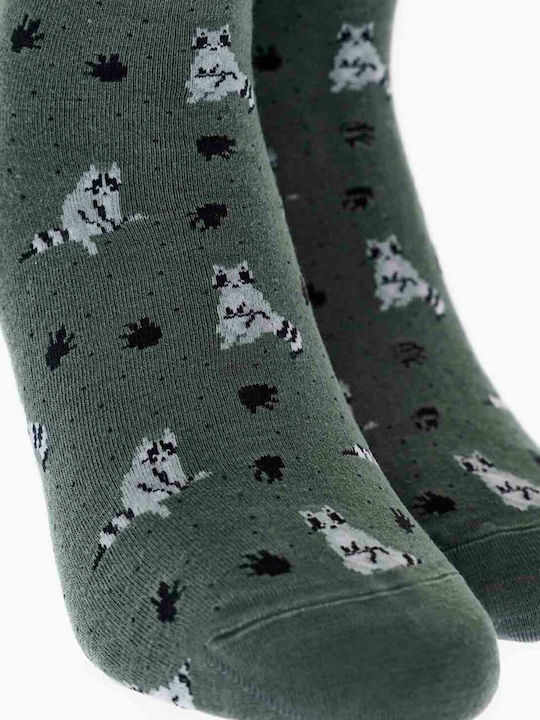 Walk Bamboo Damen Socken Khaki Dunkel