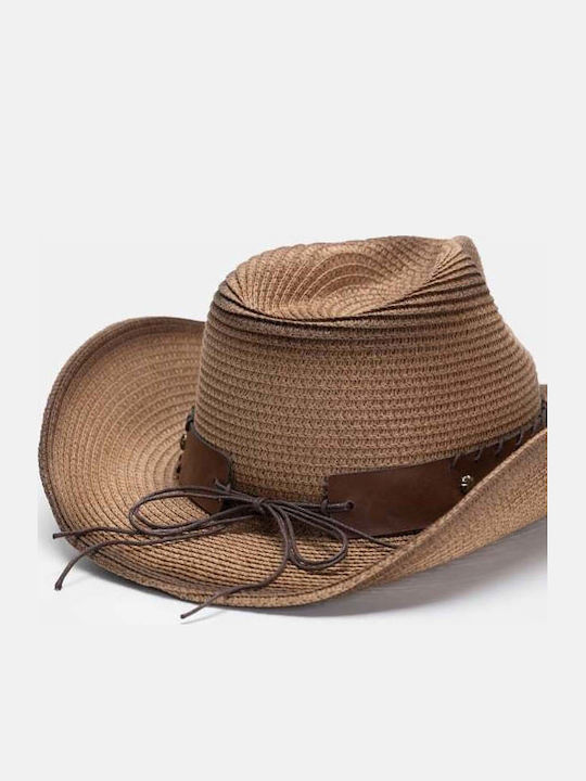 Decoro Women's Wicker Western Brown Hat