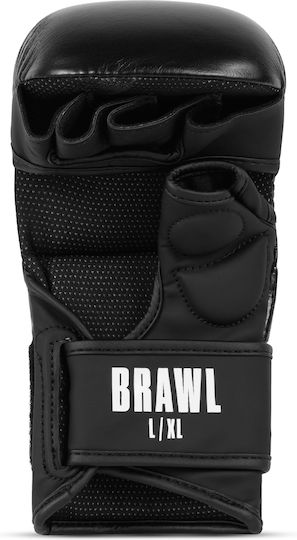 MMA Gloves Tapout Brawl MMA Sparring Gloves Black Red White