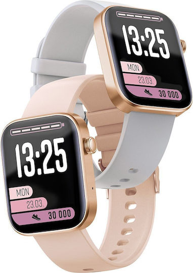 Lamax BCool2 Plus 46mm Smartwatch με Παλμογράφο (Ροζ Χρυσό)