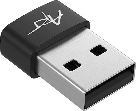 Avizar USB-C към USB мъжки адаптер за зареждане и прехвърляне 480 Mb/s Черен