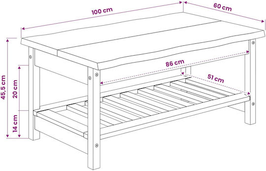 vidaXL Kaffeetische mit Funktionales Design Zentral Massivholz Schwarz M100xL60xH45,5cm