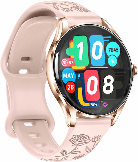 Smartwatch Microwear H03 Pink Silicone