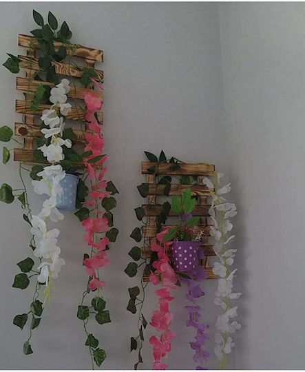 SteweHome Suporturi Pentru Plante Din Lemn Maro 3 Bucăți