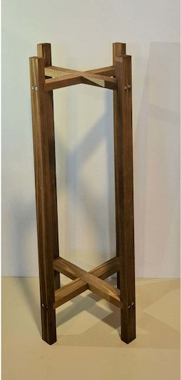 SteweHome Wooden Brown Plant Stand