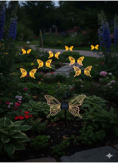 SteweHome Set of 2 Solar Flowerpot Lights Warm White with Photocell