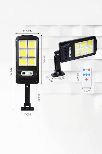 SteweHome Solar Road Light 18W 600lm with Motion Sensor, Photocell and Remote Control