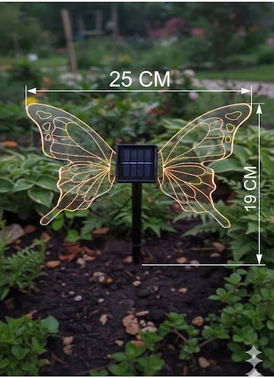 SteweHome Set of 2 Solar Flowerpot Lights Warm White with Photocell