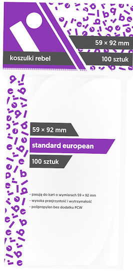 Rebel Card Sleeves Standard European Size 100τμχ