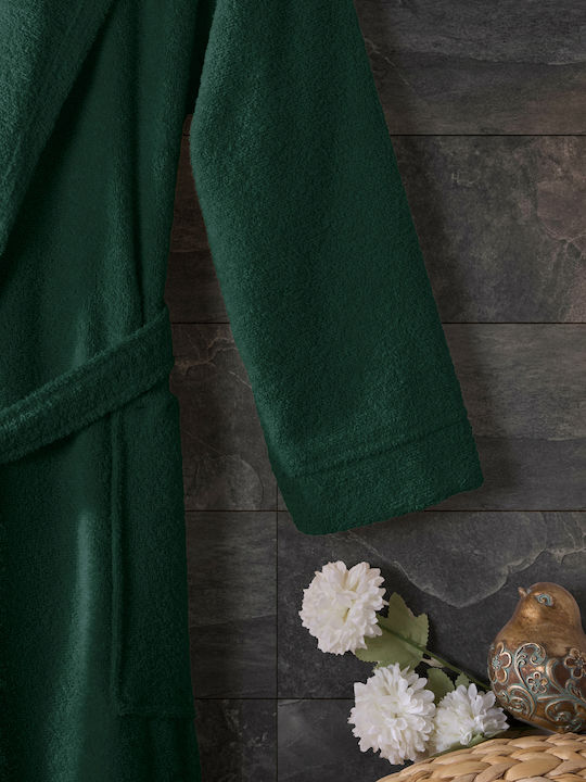SteweHome Halat De Baie Cu Glugă Verde