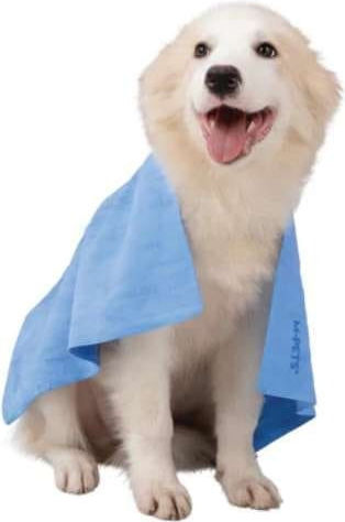 M-pets Απορροφητική Πετσέτα Στεγνώματος Σκύλο Γάτα Quick-dry Blue Bubble 64×43cm