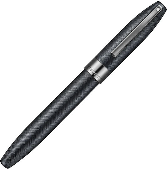 Sheaffer Πένα Γραφής Μαύρη από Ατσάλι με Μαύρο Μελάνι