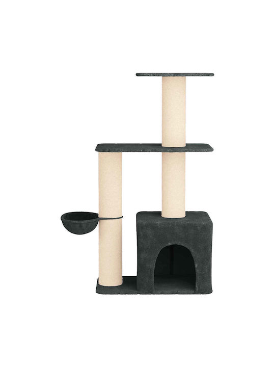 vidaXL Scratching Post Cat Tree Grey 87x43x133cm