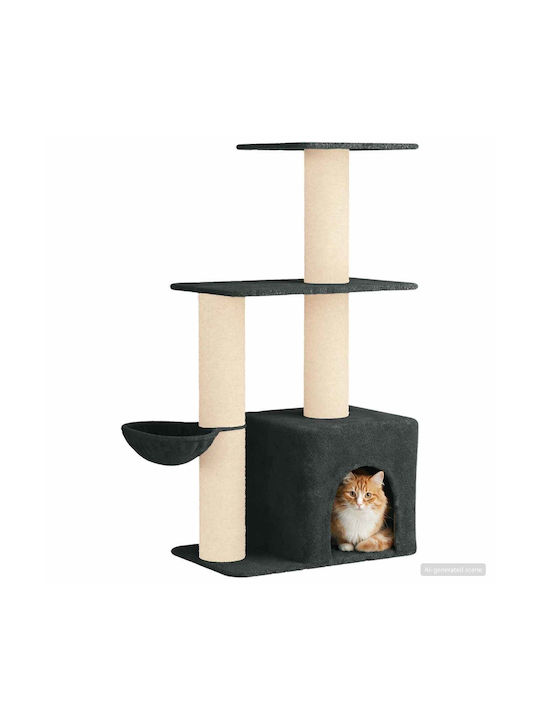 vidaXL Scratching Post Cat Tree Grey 87x43x133cm