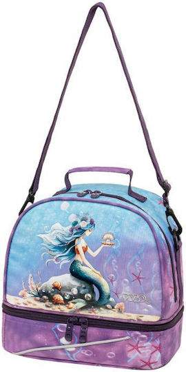 Polo School Insulated Lunch Bag 6lt Purple 26x15x24cm
