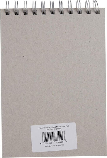 Faber Castell Studio Mixed Media Pad A5 250gsm 30 Sheets Wd835113 5022510835113