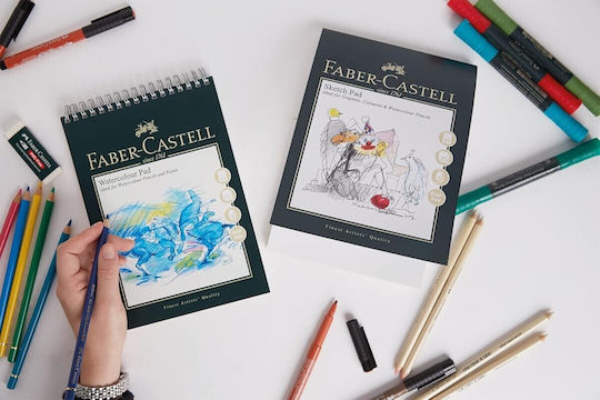 Faber Castell Watercolour Pad A5 Spiral 300gsm 10 Sheets Wd793116 5022510793116