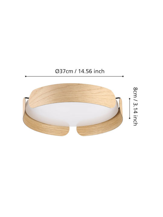 Eglo Valcasotto Mount Ceiling Light 37cm With Integrated LED
