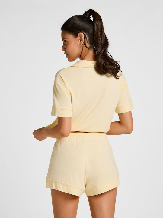 Hunkemöller Καλοκαιρινό Γυναικείο Σορτς Πιτζάμας Vanilla Custard Jersey Essential Hunkemöller Καλοκαιρινό Γυναικείο Σορτς Πιτζάμας Vanilla Custard Jersey Essential
