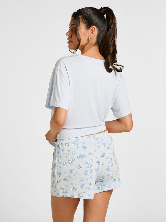 Hunkemöller Sommerliches Damen-Set Schlafanzug Ancient Water