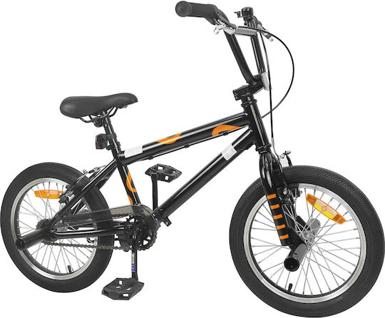 vidaXL 16" Kinderfahrrad BMX Schwarz