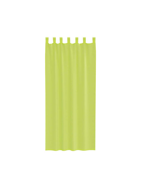 vidaXL Set Perdele Cu Capse Husă Verde Măr 140x225cm