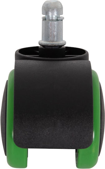 Freebox Furniture Wheel Metallic Black-Green 1.1x1.1cm 5 Pieces