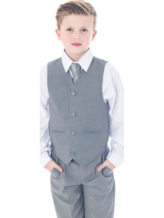 Kids Summer Suit 2 Pieces Grey-Blue Freddie