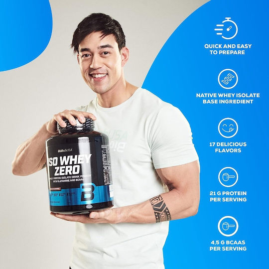 Biotechusa Iso Whey Zero 1816 гр + Biotechusa 100% Креатин Монохидрат 300 гр Кафе Лате