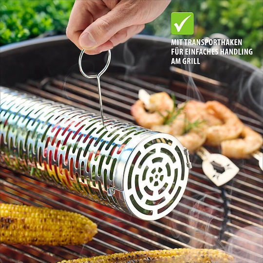 Gefu 89586 Baking Basket for Grill Made of Stainless Steel Ø9.1cm