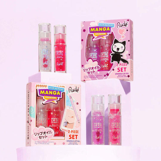 Rude Cosmetics Set Ulei de buze Ph-reactiv 4 ml