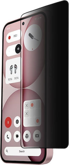 Idol 1991 Privacy Antispy Tempered Glass Nothing Phone 4a 6.78in 9h 0.25mm Semi Curved Full Glue Black