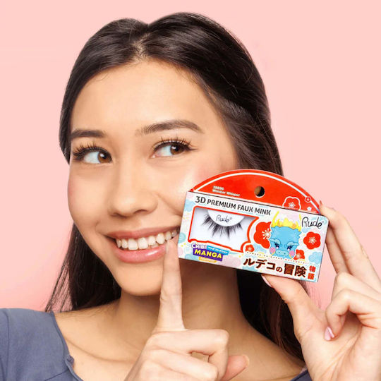 Gene false premium 3D effect Whisker Whisper model Chibi Manga blană artificială de nurcă Rude Cosmetics 1 bucată