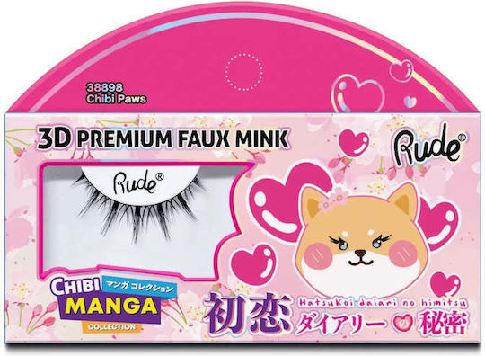 Gene false premium efect 3D model Chibi Paws Chibi Manga blană artificială de nurcă Rude Cosmetics 1 bucată