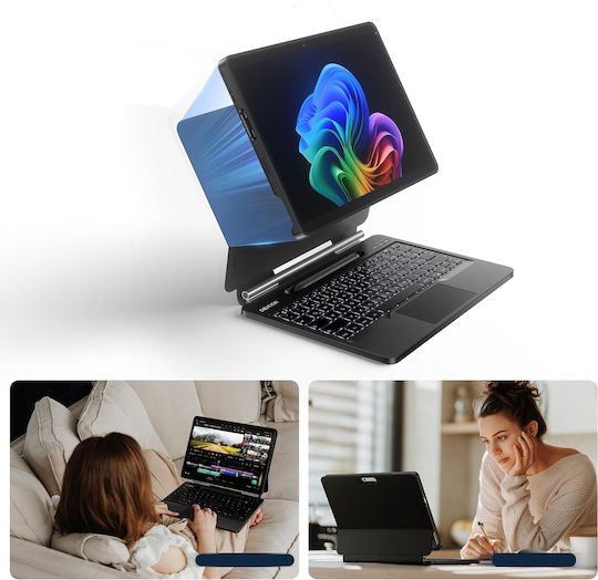 Flip Cover με Πληκτρολόγιο (Microsoft Surface Pro 11, 10, 9)