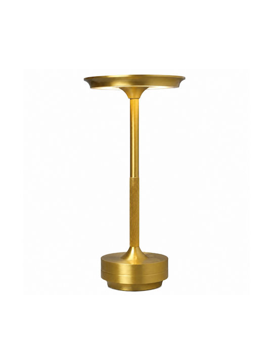 Table Lamp LED with Gold Shade and Base