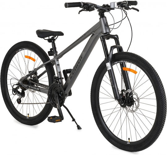 Byox Zenith 26" Bicicletă De Munte Gri Cu 21 Nivele De Viteză Și Frâne Mecanice Cu Disc