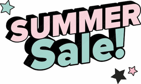 Αυτοκόλλητο Εκπτώσεων - Summer Sale 133 - 120cm X 71cm
