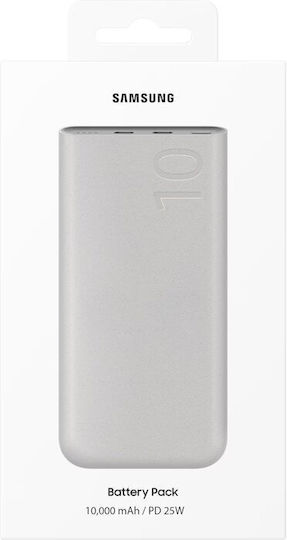 Samsung Power Bank 10000mAh 25W mit 2 USB-C Ausgangsanschlüsse Beige