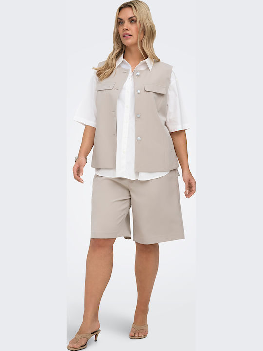 Beige Women's Vest