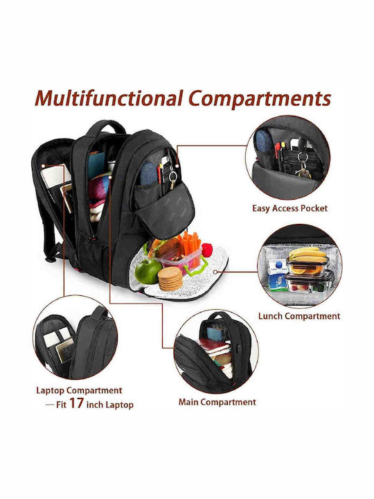 Matein Backpack Αδιάβροχο 40lt Μαύρο